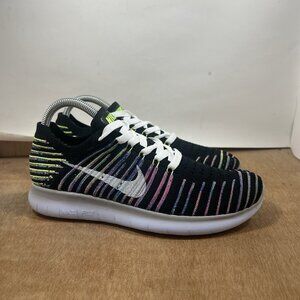 Nike Free RN Flyknit Women's Size 8 Running Shoes Multicolor 831070-003